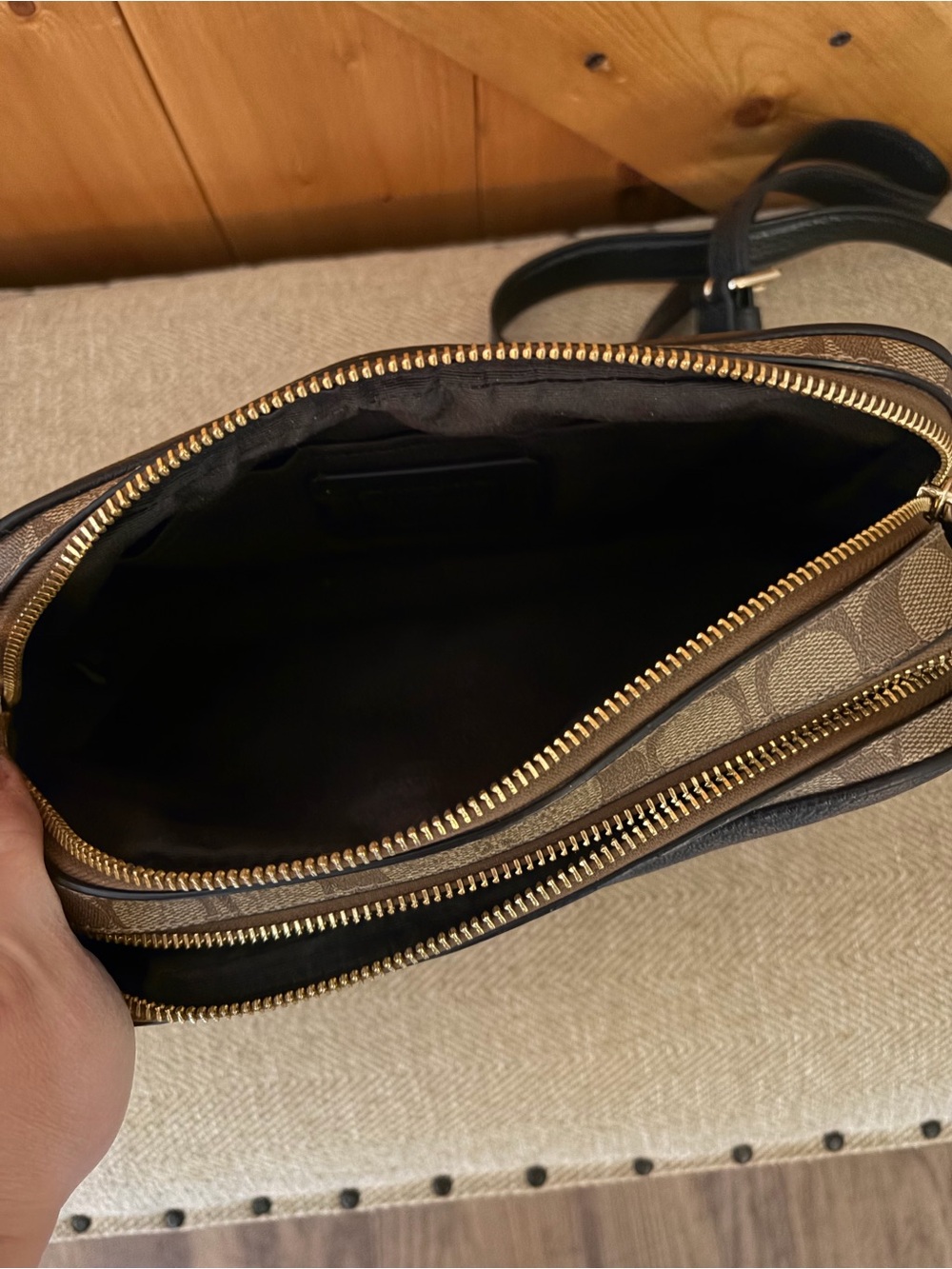 COACH Jes Crossbody Bag in Blocked Signature Canvas | Model #C1767 - Picture 10 of 15